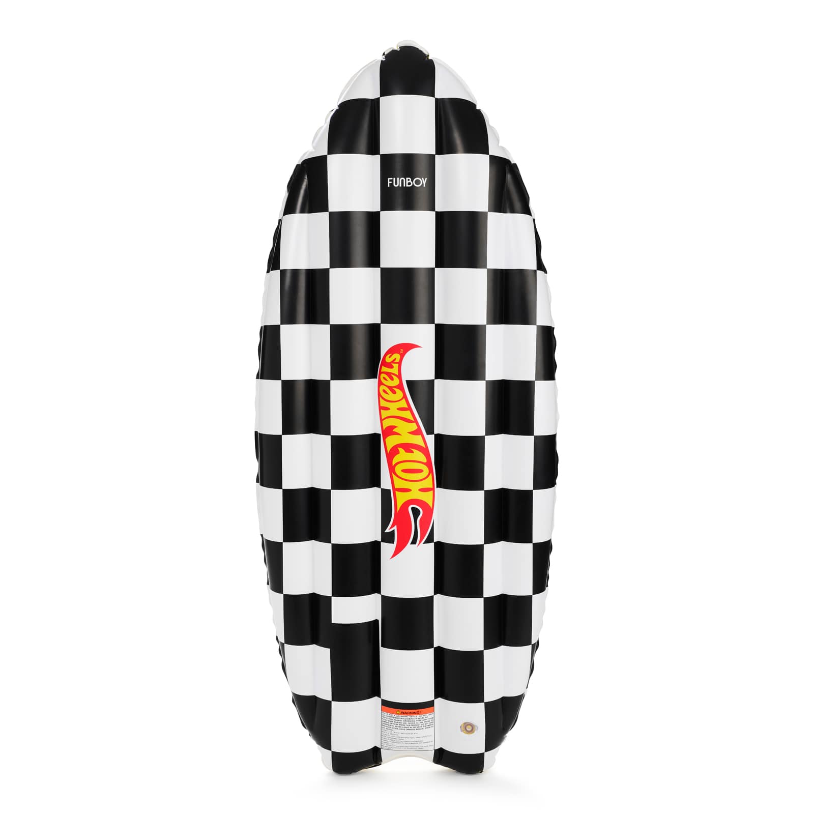 FUNBOY Hot Wheels Checkered Flame Surfboard Pool Float