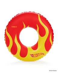 FUNBOY Hot Wheels Kids Checkered Flame Tube Float