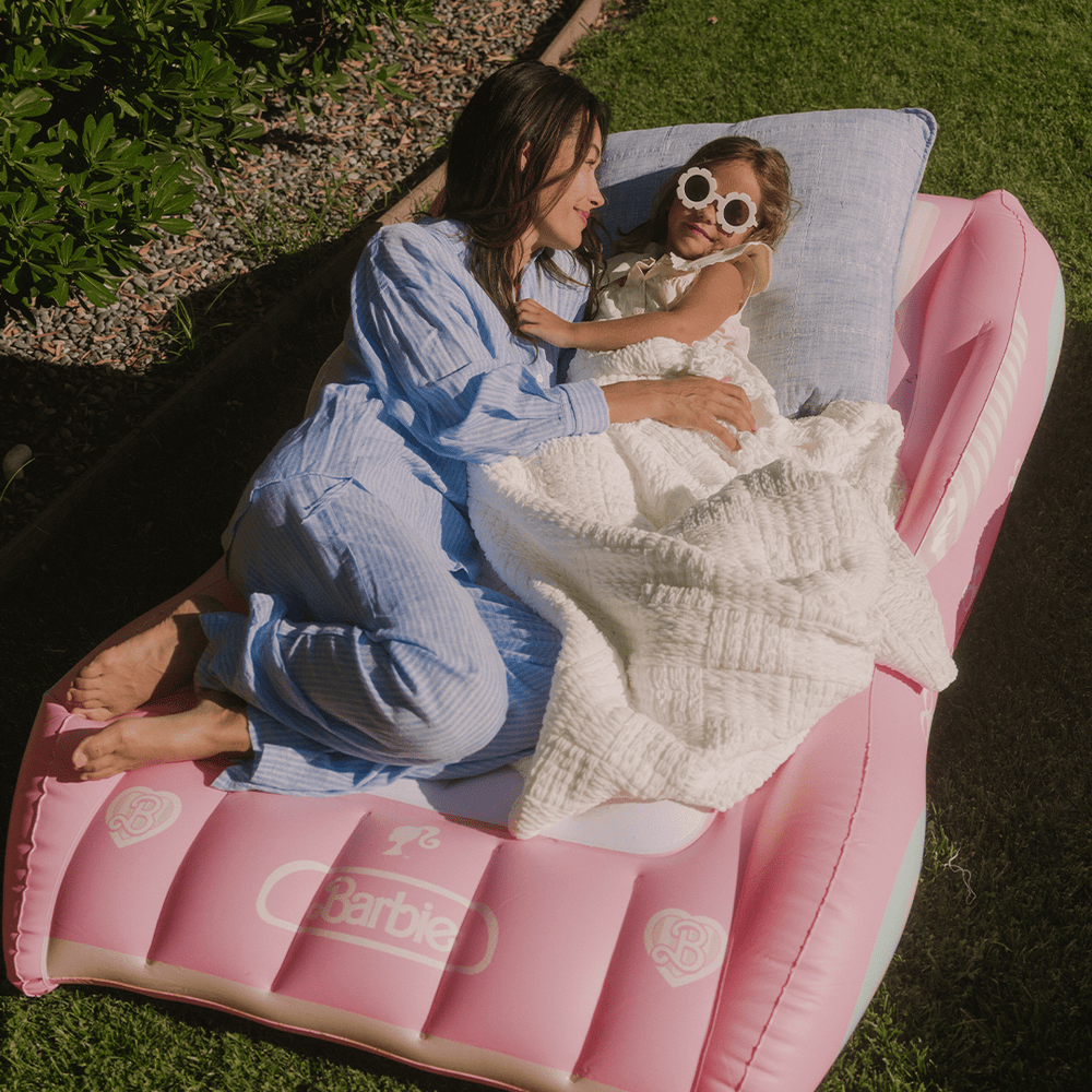 FUNBOY Barbie Bed: Inflatable Kid's Sleepover Bed