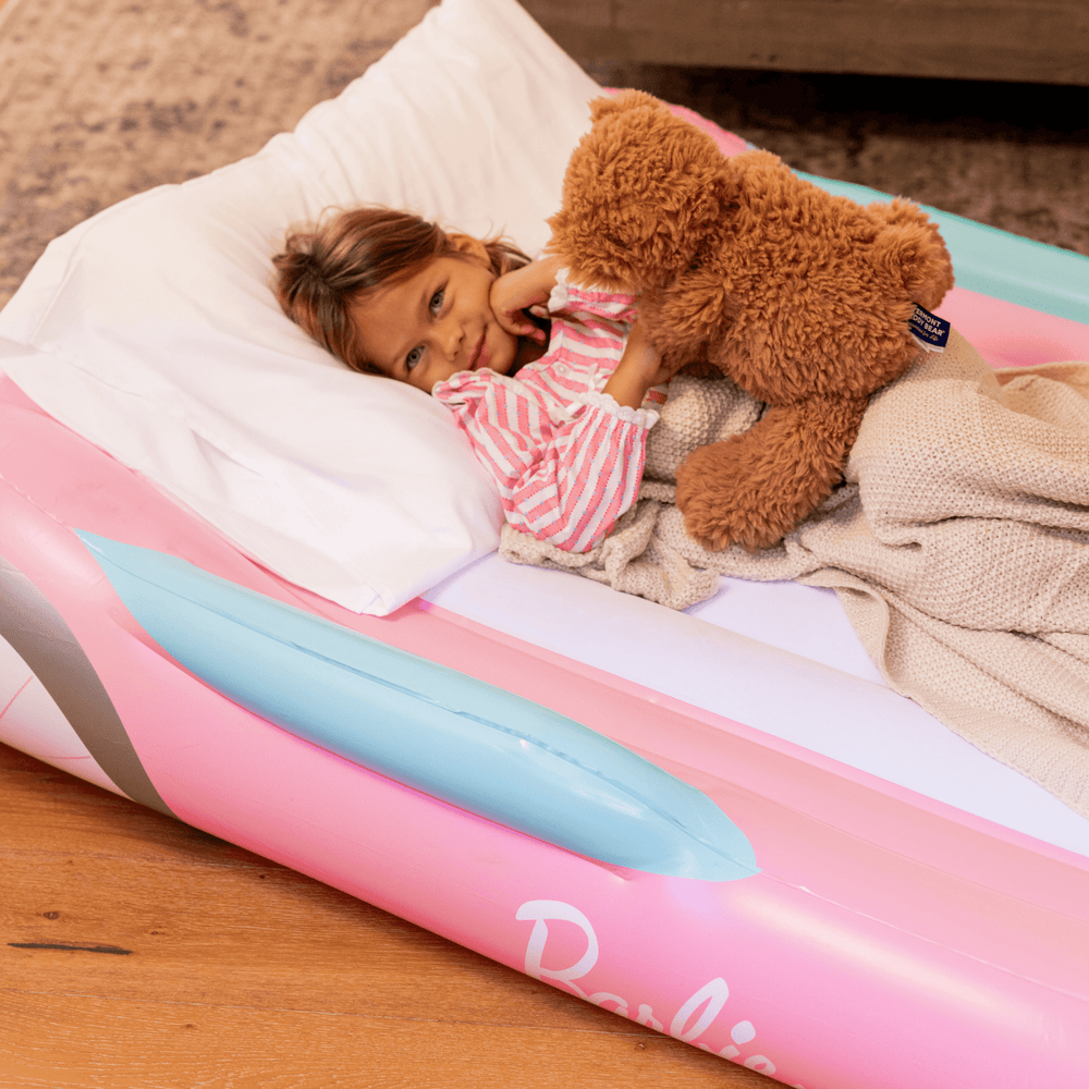 FUNBOY Barbie Bed: Inflatable Kid's Sleepover Bed