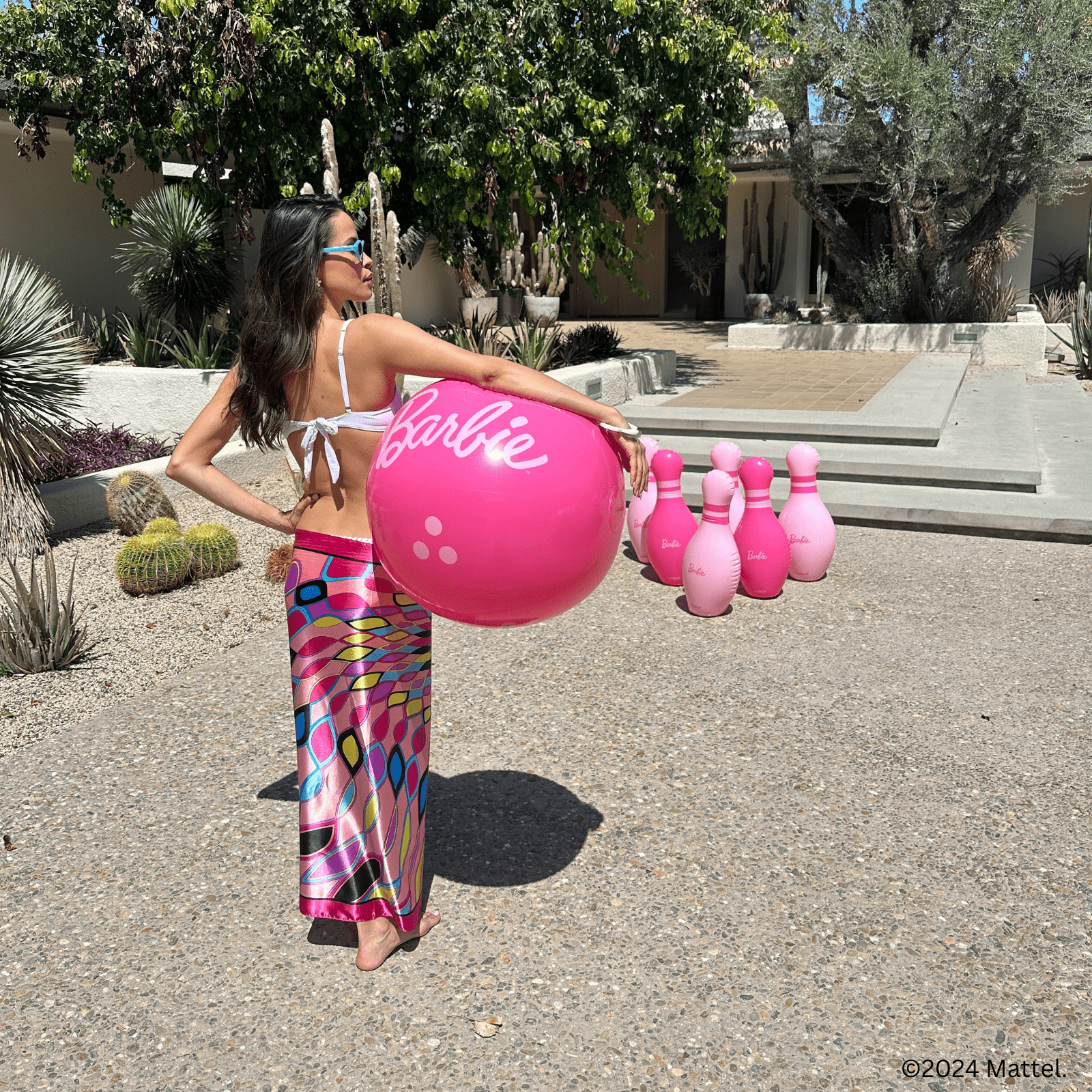 FUNBOY FUNBOY X Barbie™ Inflatable Backyard Bowling Set
