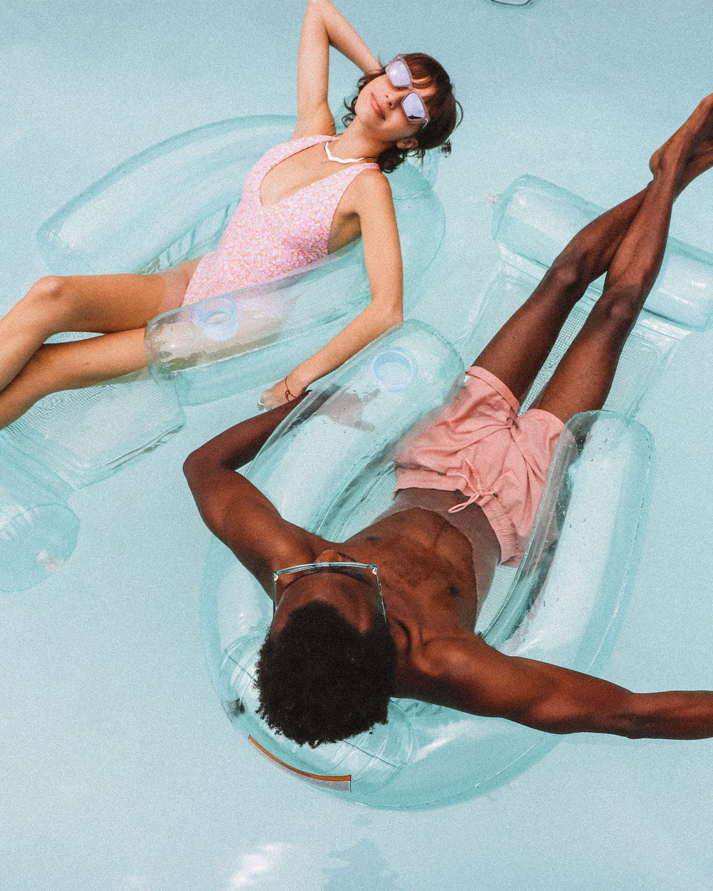 FUNBOY Clear Aqua Mesh Chair Pool Float - 2 Pack