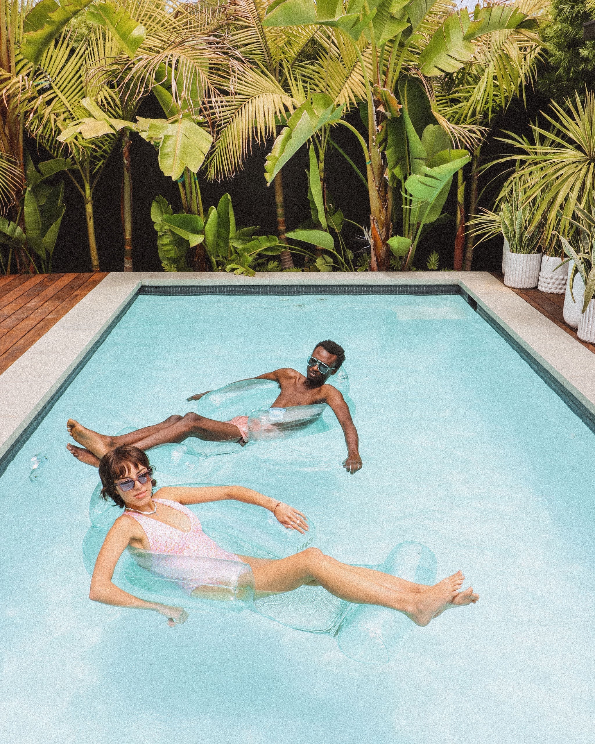 FUNBOY Clear Aqua Mesh Chair Pool Float - 2 Pack
