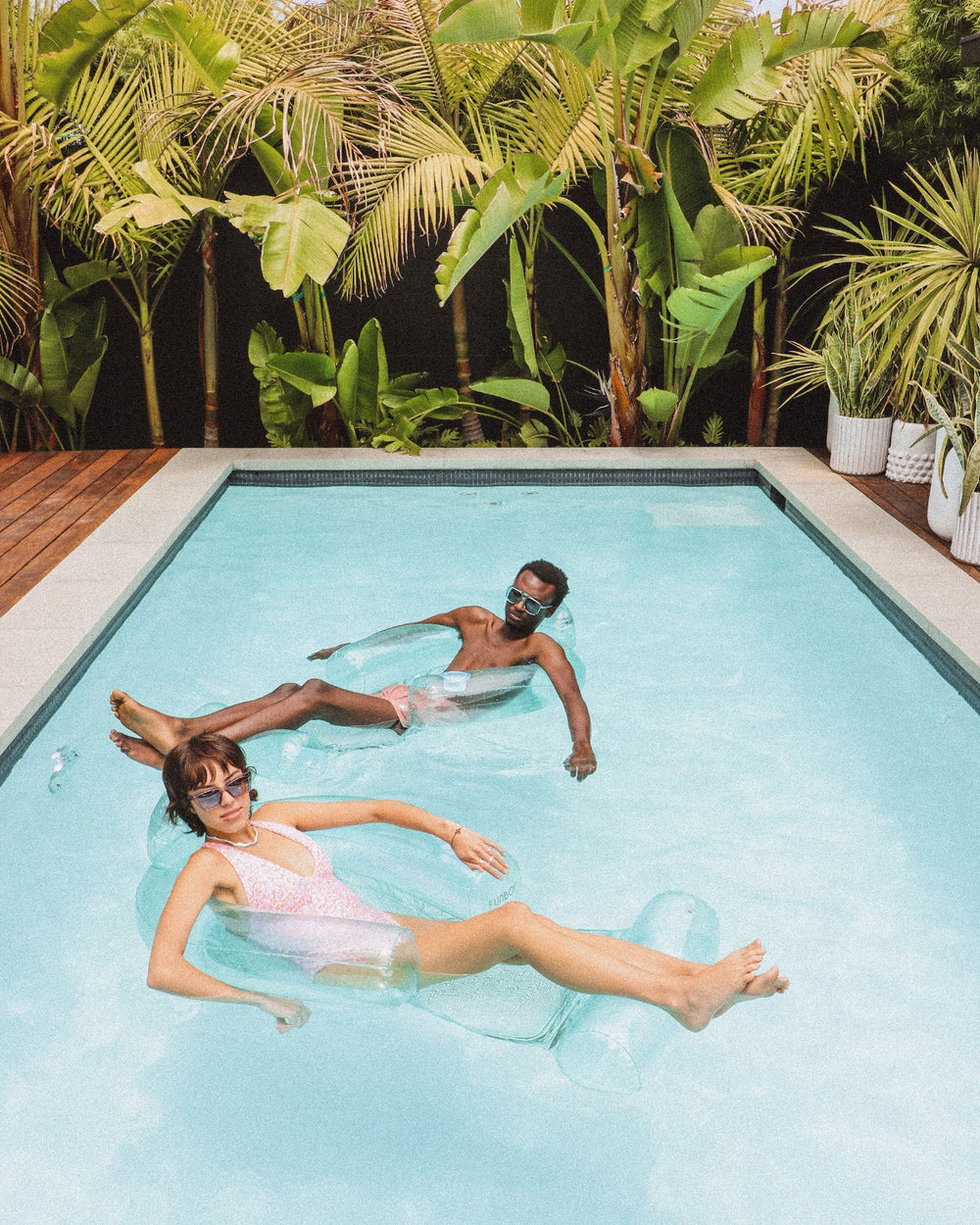 FUNBOY Clear Aqua Mesh Chair Pool Float - 2 Pack