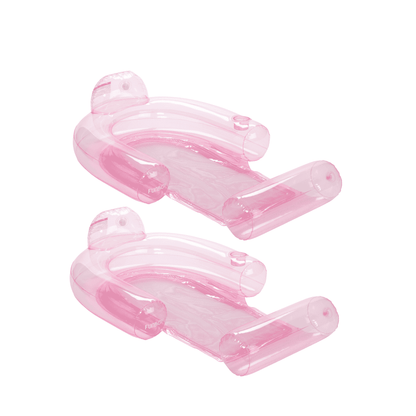 FUNBOY Clear Pink Mesh Chair Water Hammock - 2 Pack