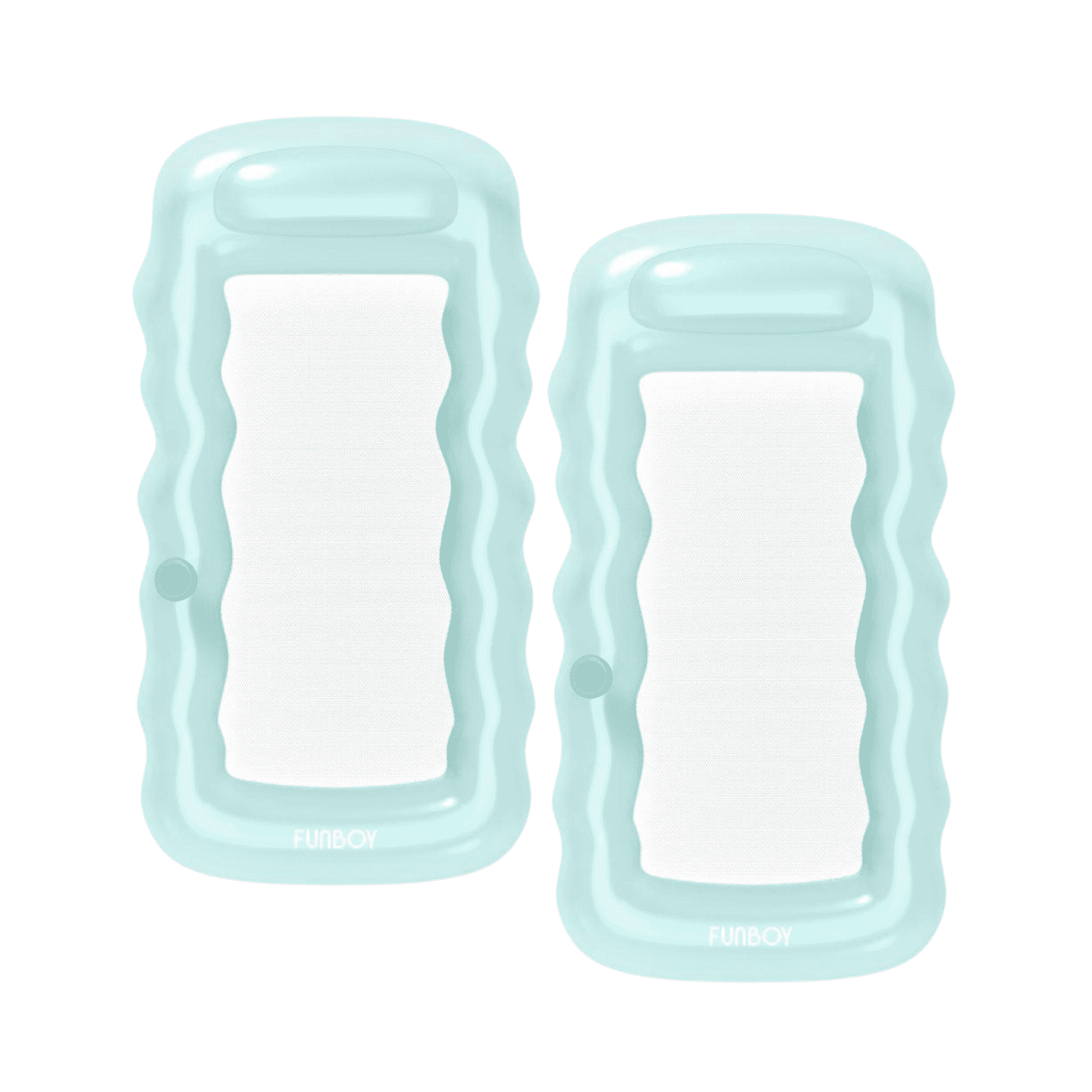 FUNBOY Clear Mint Mesh Lounger Float - 2 Pack