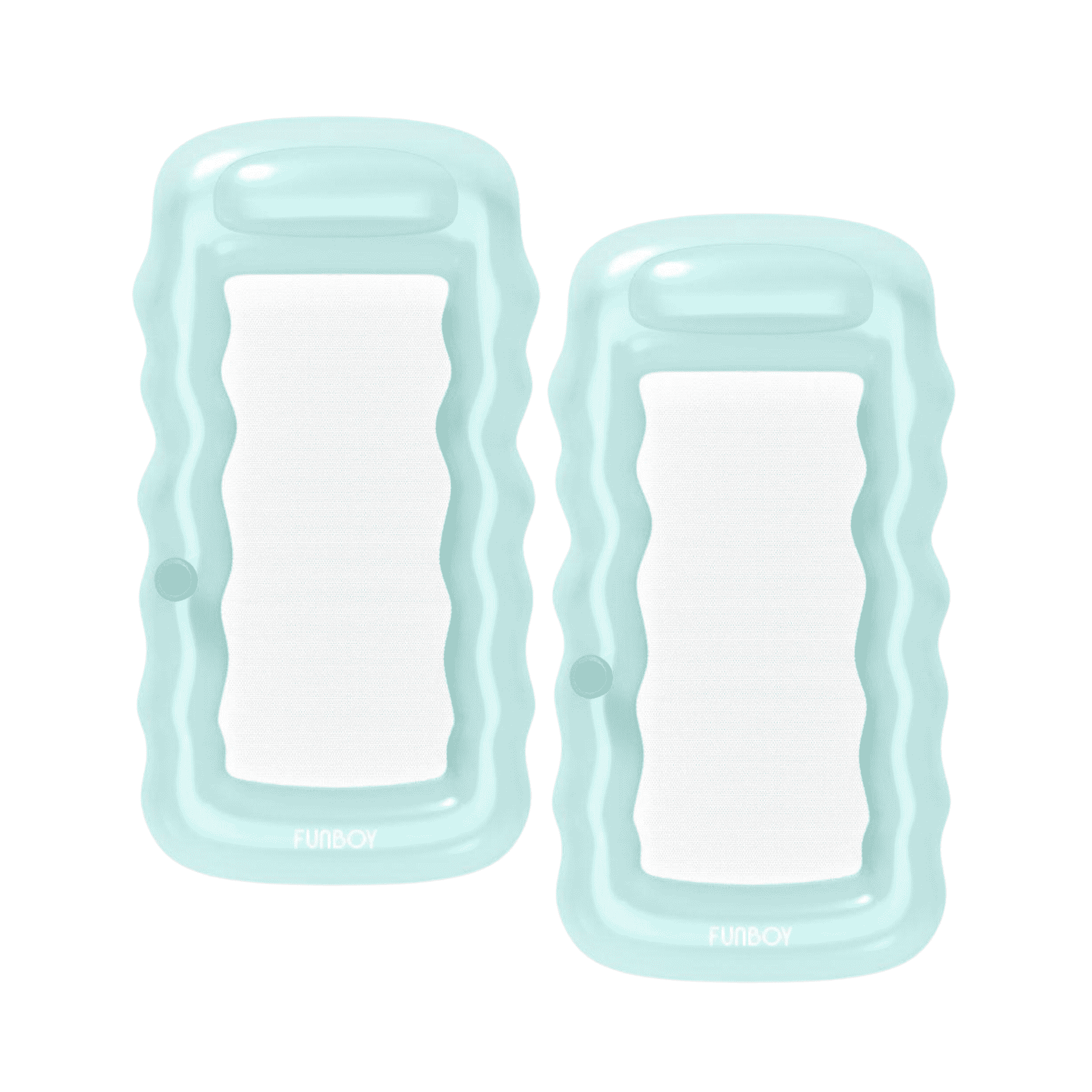 FUNBOY Clear Mint Mesh Lounger Float - 2 Pack