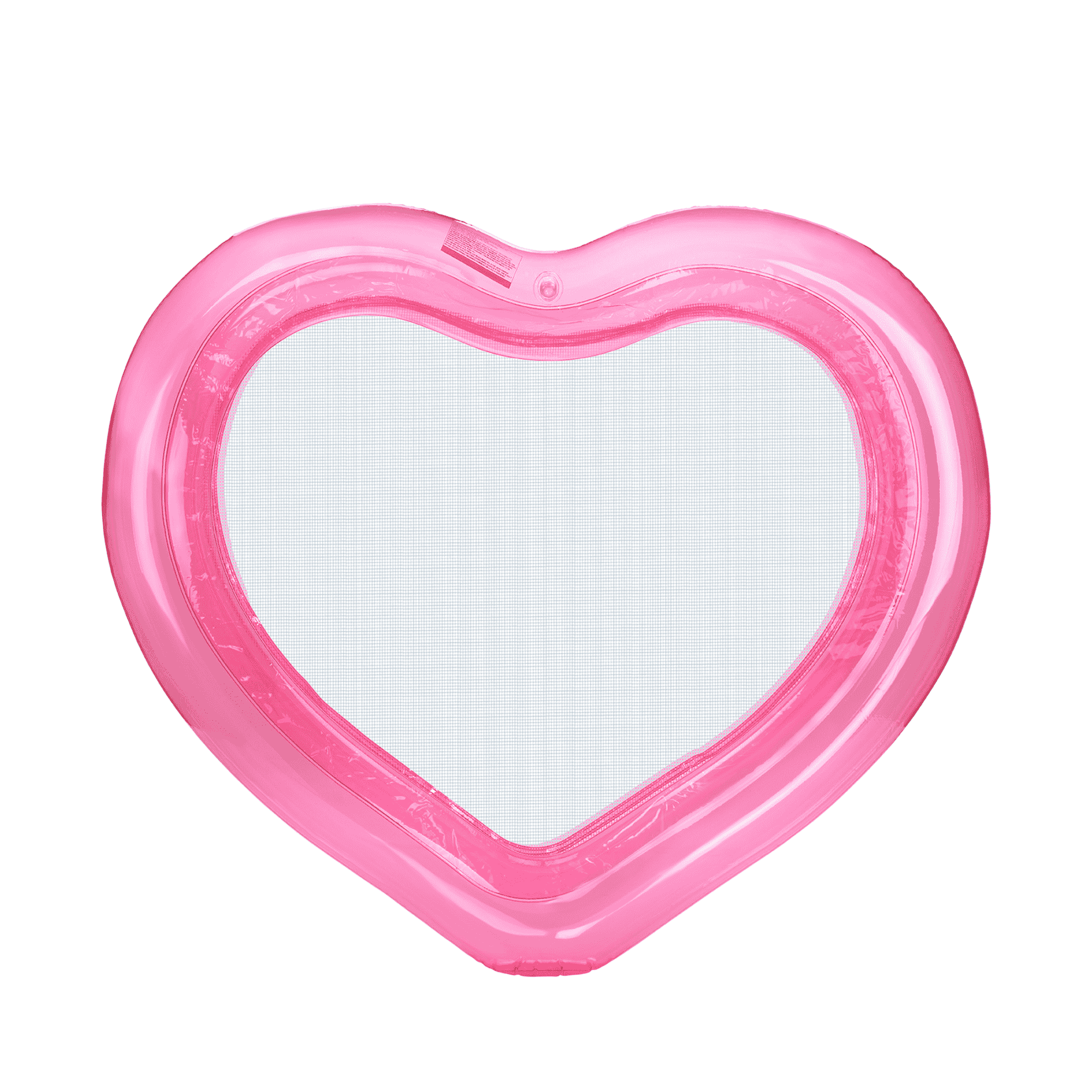 FUNBOY Floating Pool Hammock: Heart-Shaped, Clear Pink