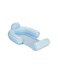 FUNBOY Blue & White Stripe Coastal Mesh Chair Pool Float