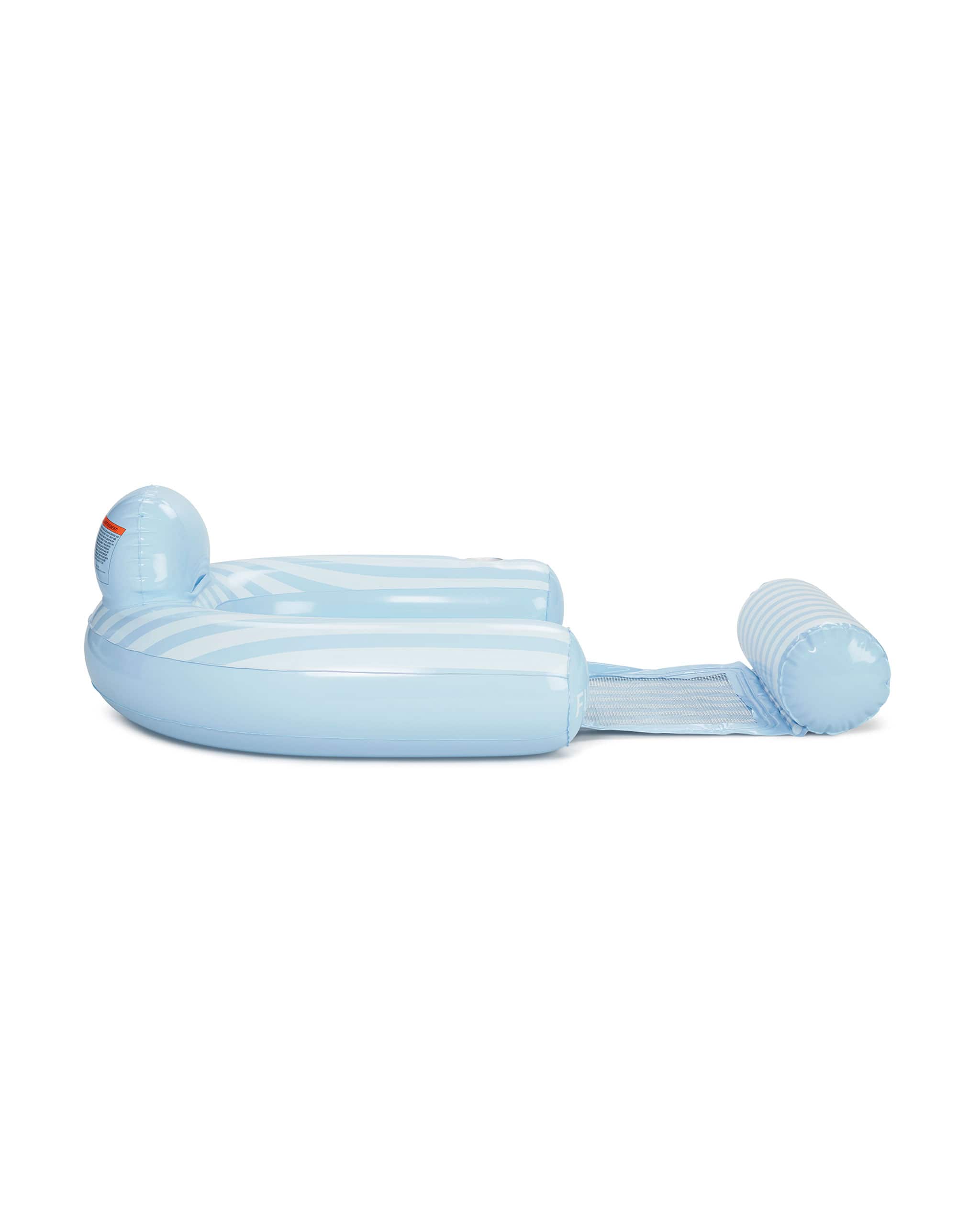 FUNBOY Blue & White Stripe Coastal Mesh Chair Pool Float