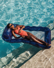 FUNBOY Floating Pool Hammock: Navy Blue