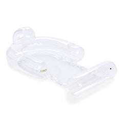 FUNBOY Pool Float Lounger: Clear Mesh Chair Float