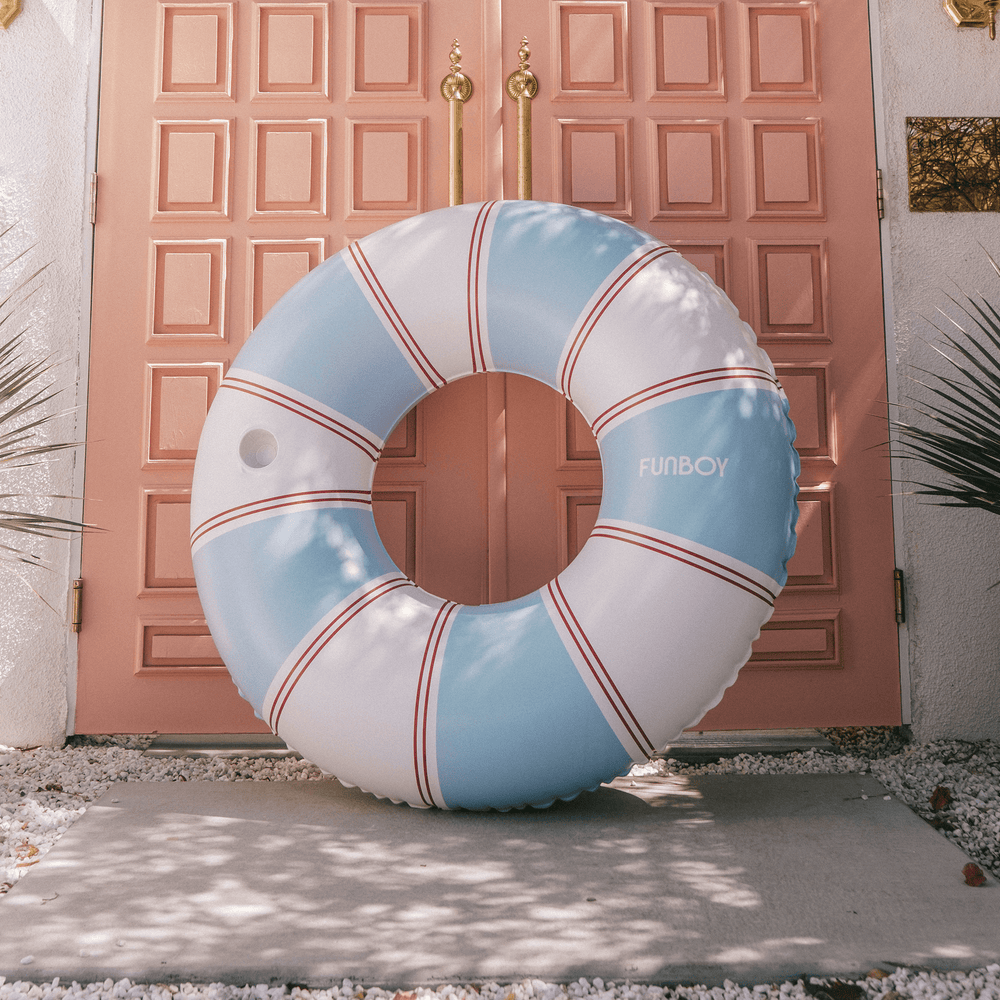 FUNBOY Red & Blue Striped Vintage Lux Tube Float