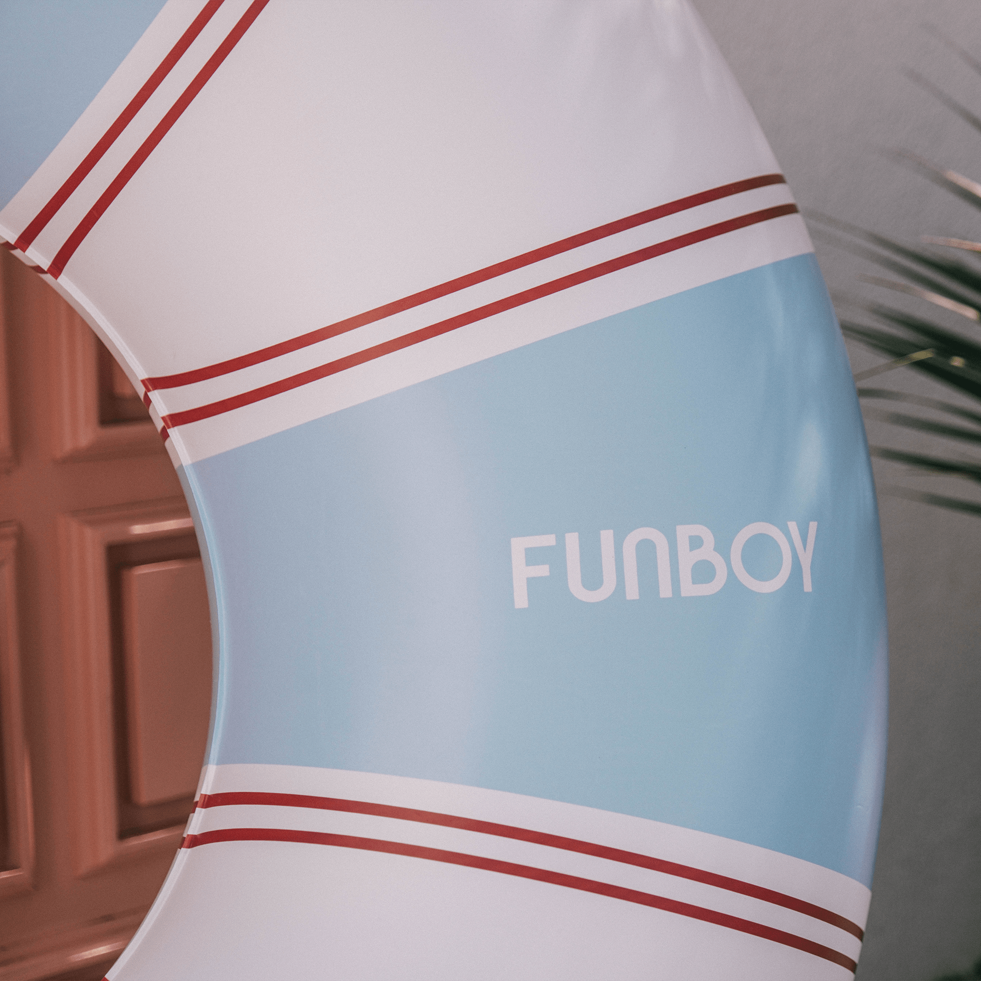 FUNBOY Red & Blue Striped Vintage Lux Tube Float