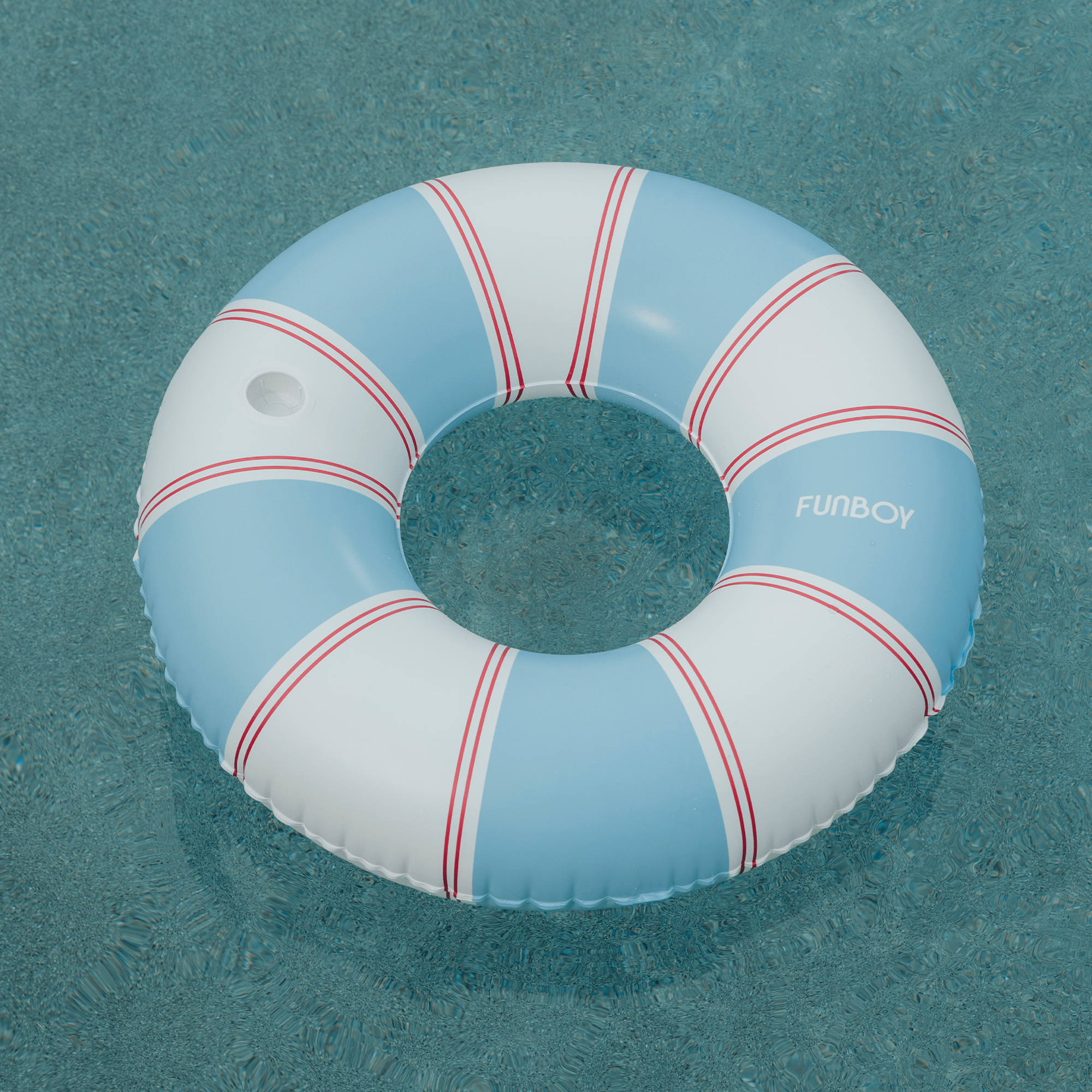 FUNBOY Red & Blue Striped Vintage Lux Tube Float