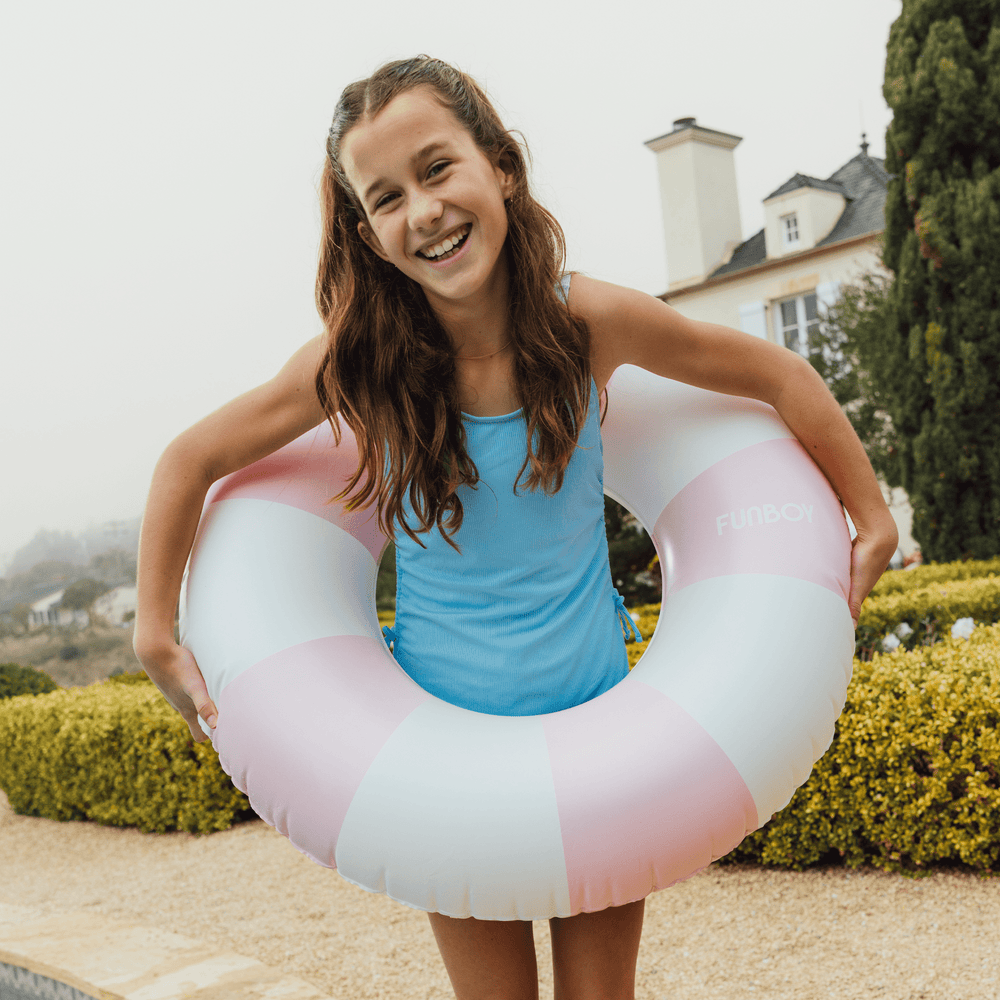 FUNBOY Pool Tubes for Kids: Vintage Kids Tube Float, Pink