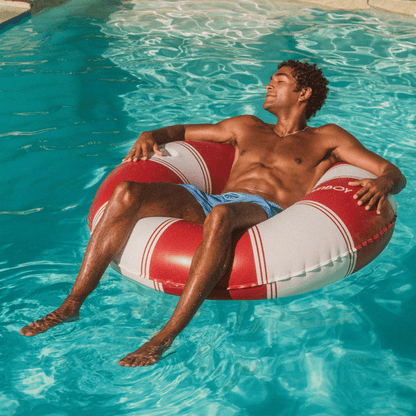 FUNBOY Red Vintage Lux Tube Float