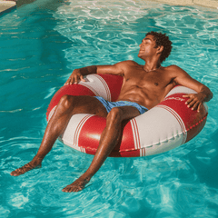 FUNBOY Red Vintage Lux Tube Float