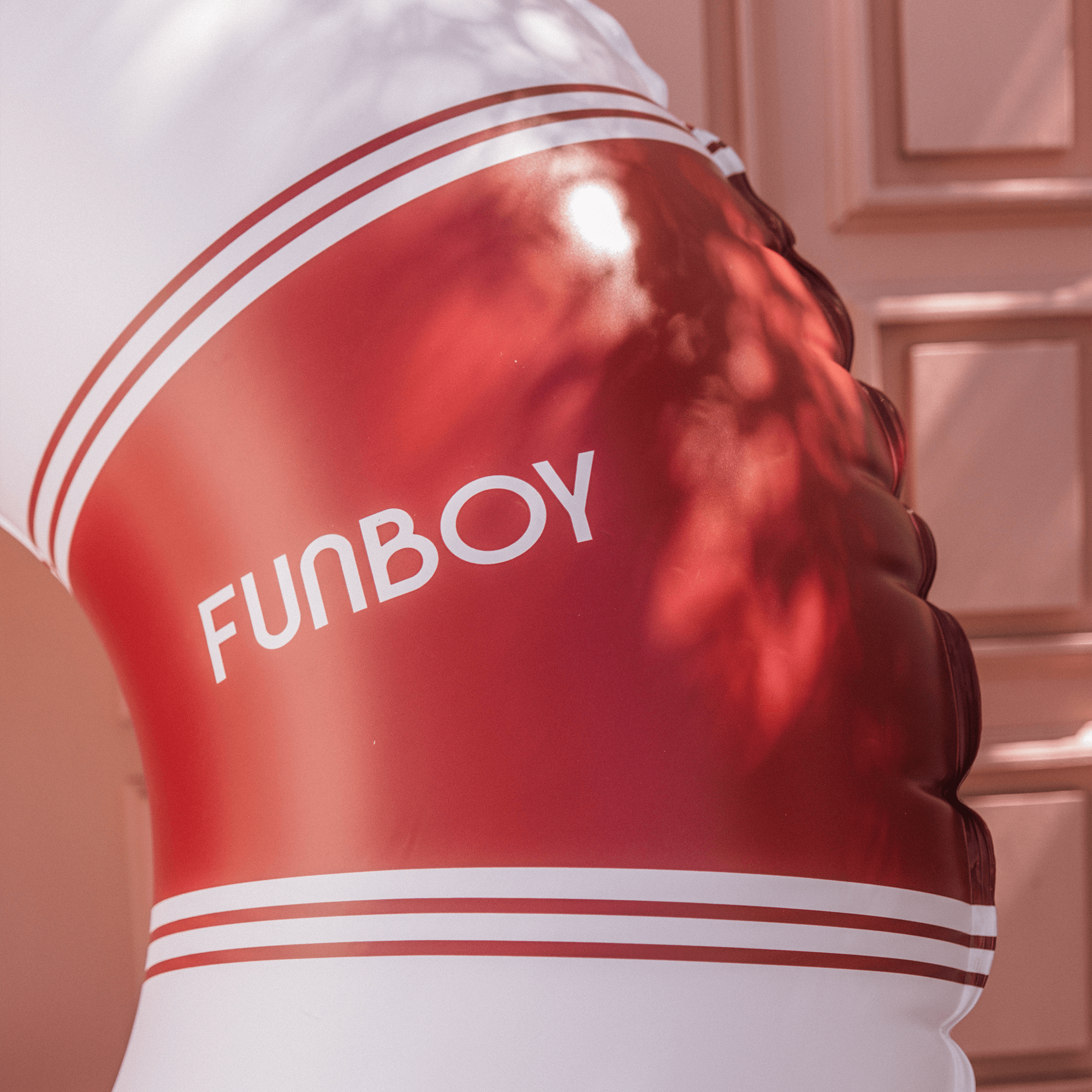 FUNBOY Red Vintage Lux Tube Float