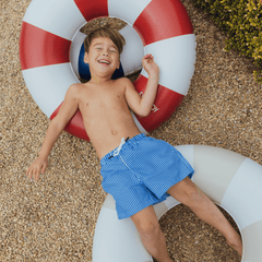 FUNBOY Pool Tubes for Kids: Vintage Kids Tube Float, Red