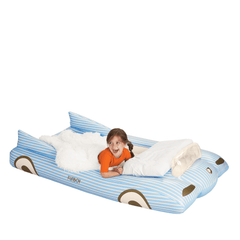 FUNBOY Kids Sleepover Bed - Blue Convertible Air Mattress