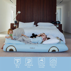 FUNBOY Kids Sleepover Bed - Blue Convertible Air Mattress