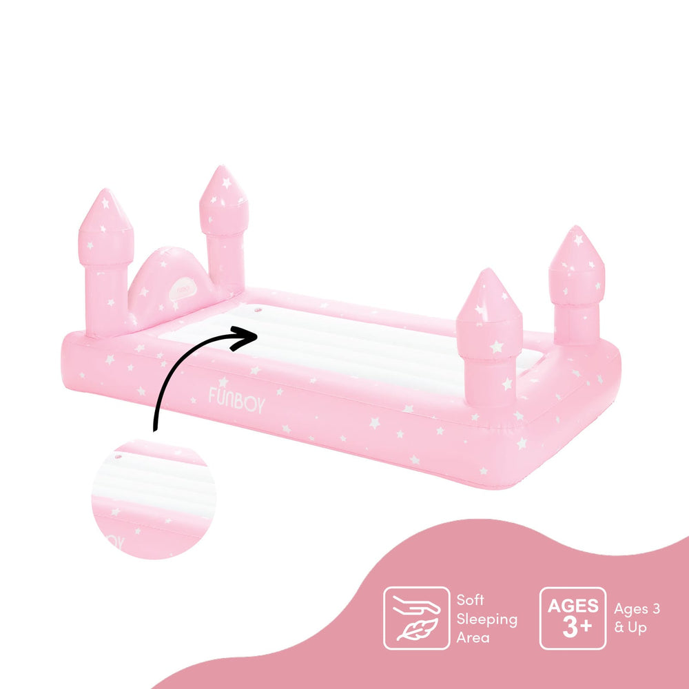 FUNBOY Kids Sleepover Bed - Pink Castle Air Mattress