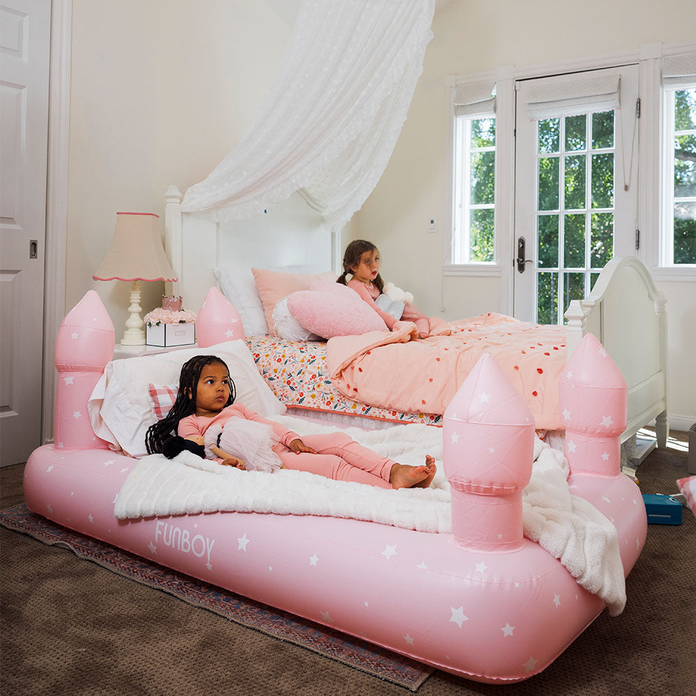 FUNBOY Sleepover Beds - Pink Castle, 2 Pack