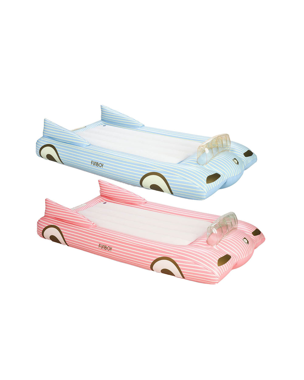 FUNBOY Kids Sleepover Beds, Pink & Blue Convertible, 2 Pack