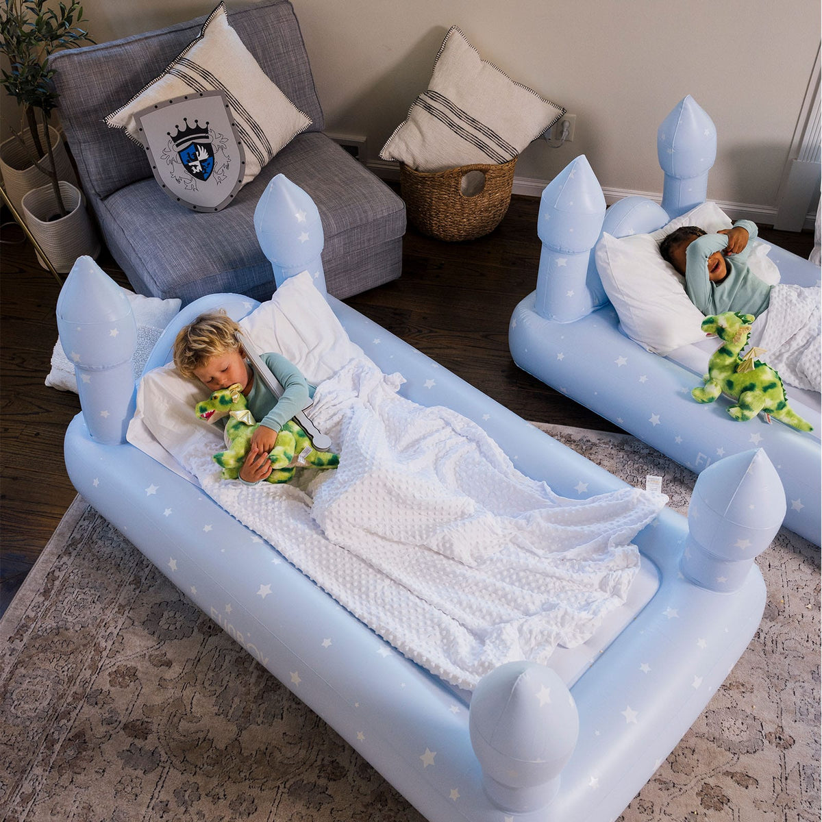 FUNBOY Sleepover Beds - Blue Castle, 2 Pack