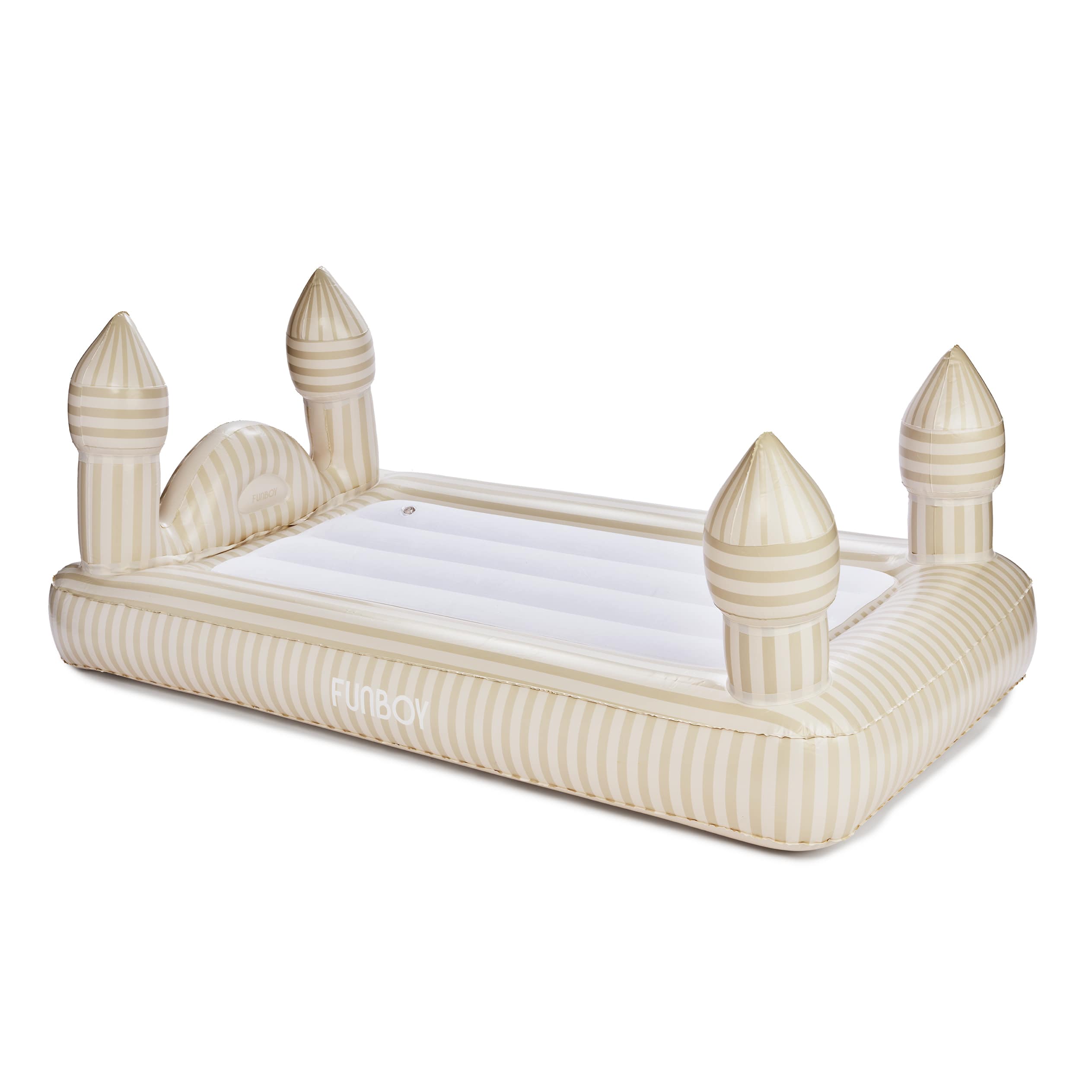 FUNBOY Kids Sleepover Bed - Striped Castle Air Mattress