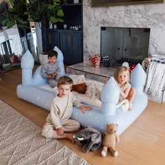 FUNBOY Kids Sleepover Bed - Blue Castle Air Mattress