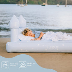 FUNBOY Kids Sleepover Bed - Blue Castle Air Mattress