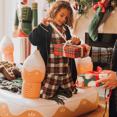 FUNBOY Kids Sleepover Bed - Christmas Gingerbread Air Mattress