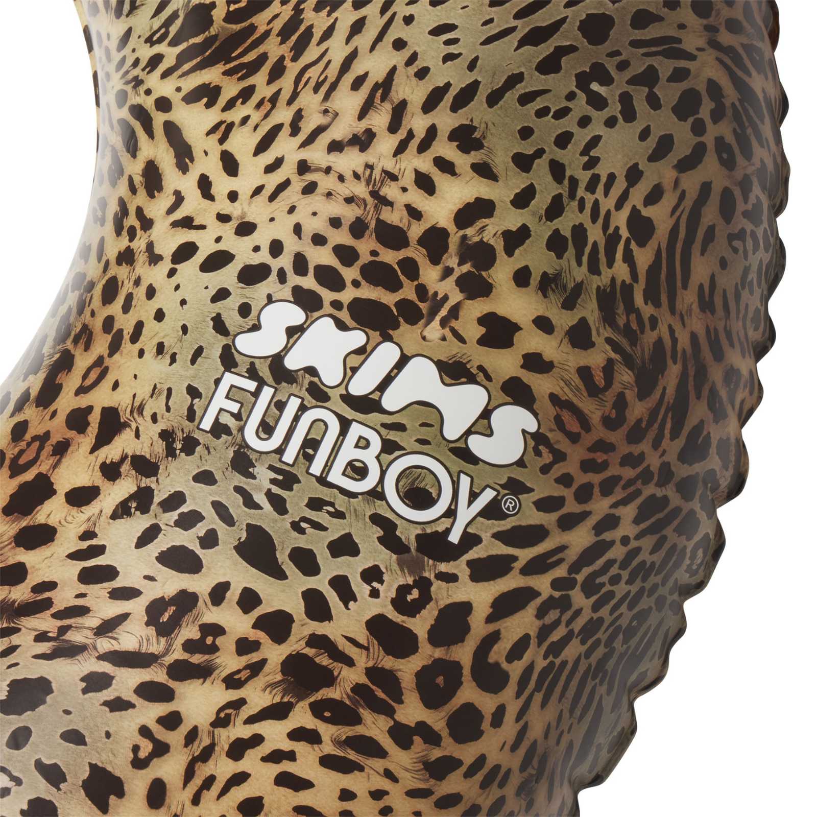 FUNBOY SKIMS x FUNBOY Luxe Cheetah Tube Float- 46" Inflated w/ cup holder