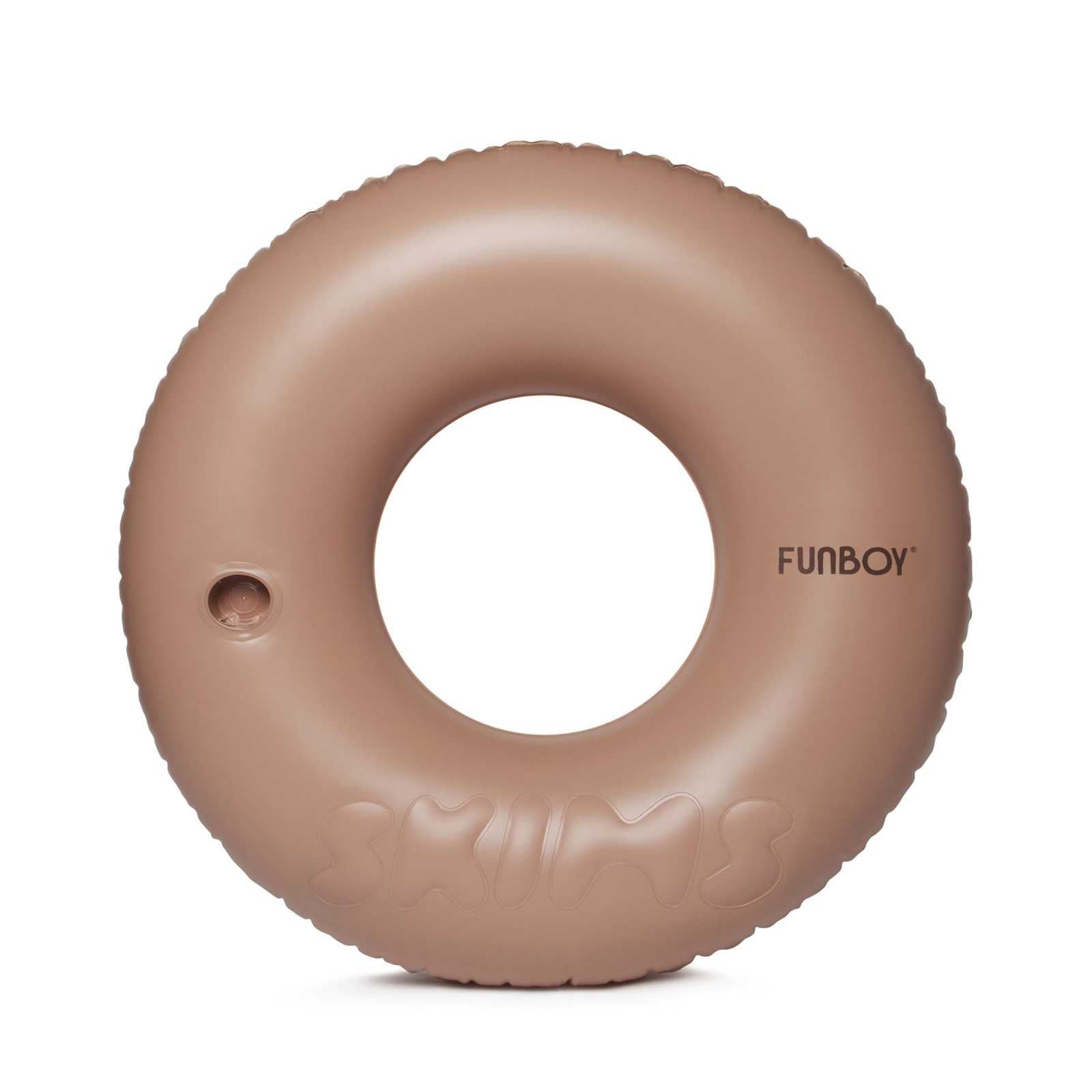 FUNBOY SKIMS x FUNBOY Sienna Embossed Tube Float - 46" Inflated w/ cup holder