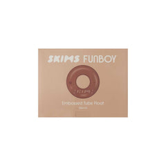 FUNBOY SKIMS x FUNBOY Sienna Embossed Tube Float - 46" Inflated w/ cup holder