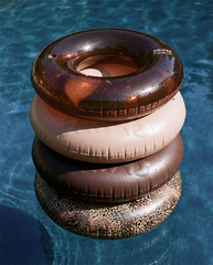 FUNBOY SKIMS x FUNBOY Cocoa Embossed Tube Float - 46" Inflated w/ cup holder