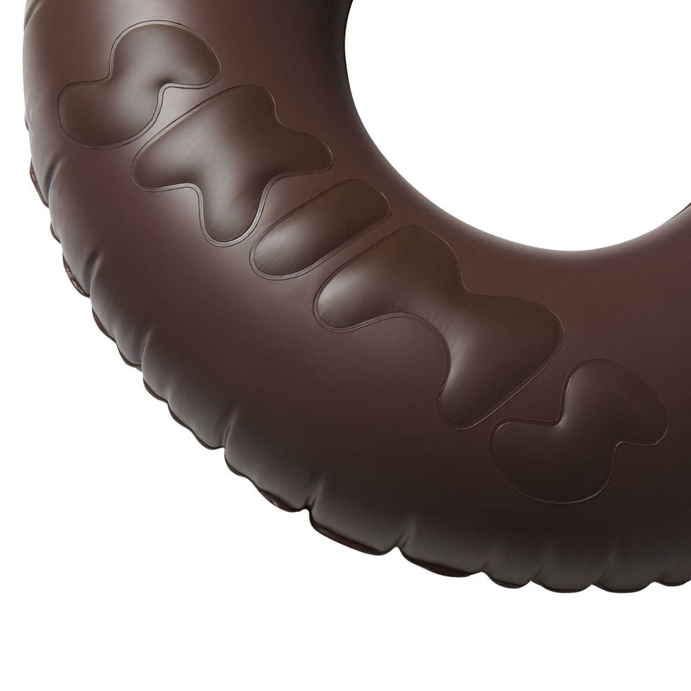 FUNBOY SKIMS x FUNBOY Cocoa Embossed Tube Float - 46" Inflated w/ cup holder