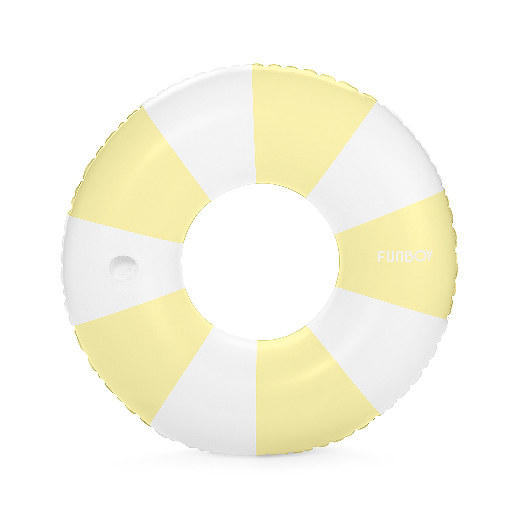 FUNBOY Yellow Vintage Stripe Tube Float