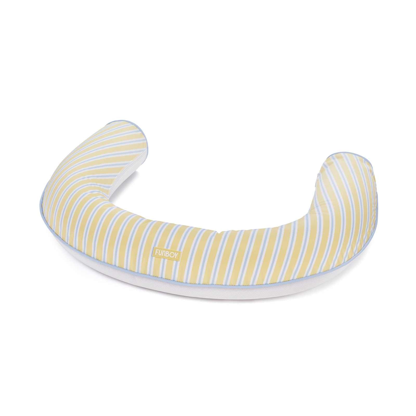 FUNBOY Fabric Covered Pool Noodle - Yellow, Blue & White