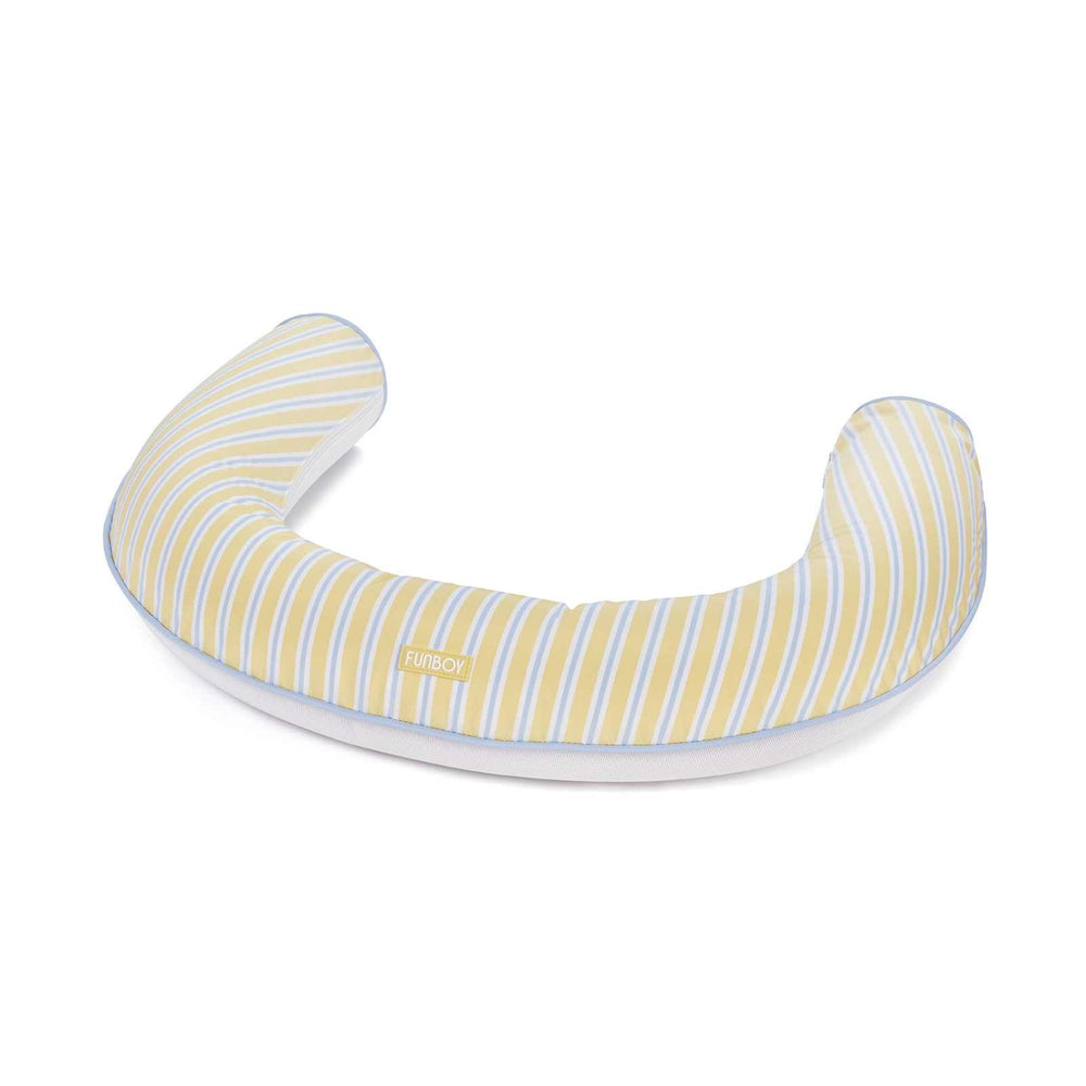 FUNBOY Fabric Covered Pool Noodle - Yellow, Blue & White