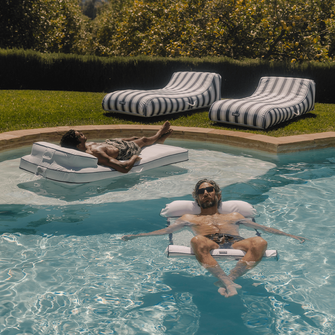 FUNBOY Premium Fabric Pool Hammock - White