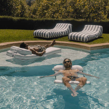 FUNBOY Premium Fabric Pool Hammock - White