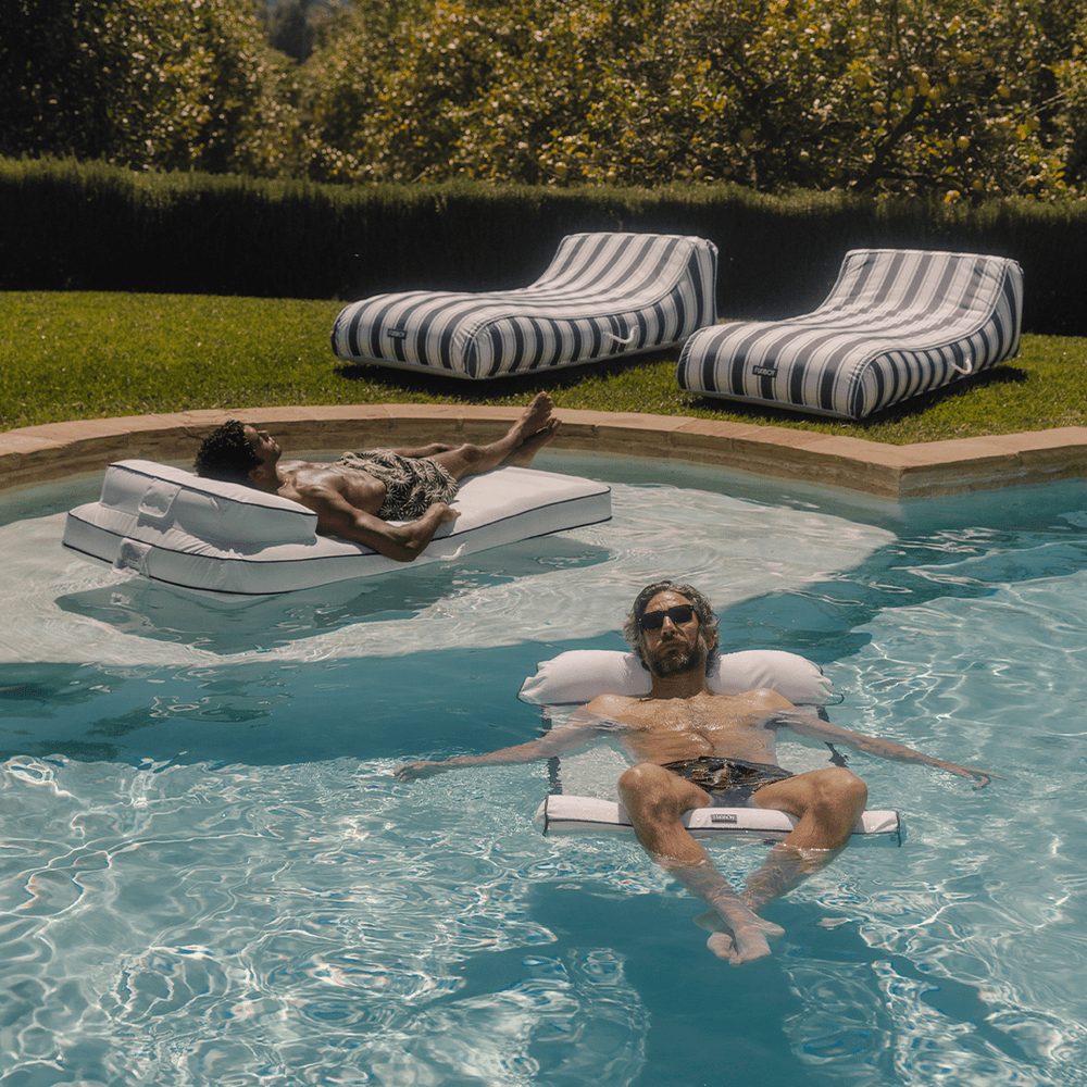 FUNBOY Premium Fabric Pool Hammock - White