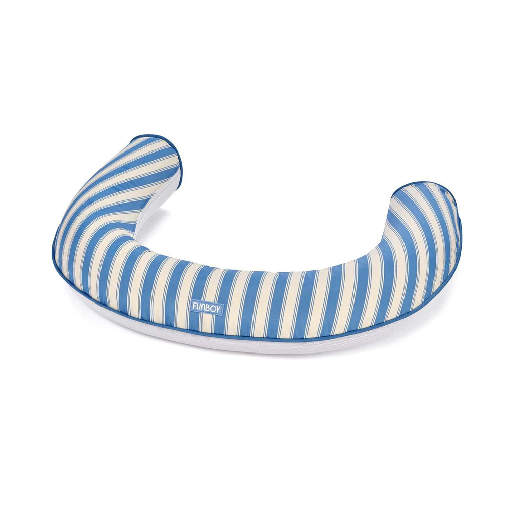 FUNBOY Fabric Covered Pool Noodle - Denim Blue & White