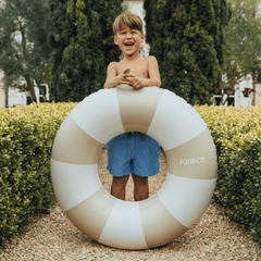 FUNBOY Pool Tubes for Kids: Vintage Kids Tube Float, Tan