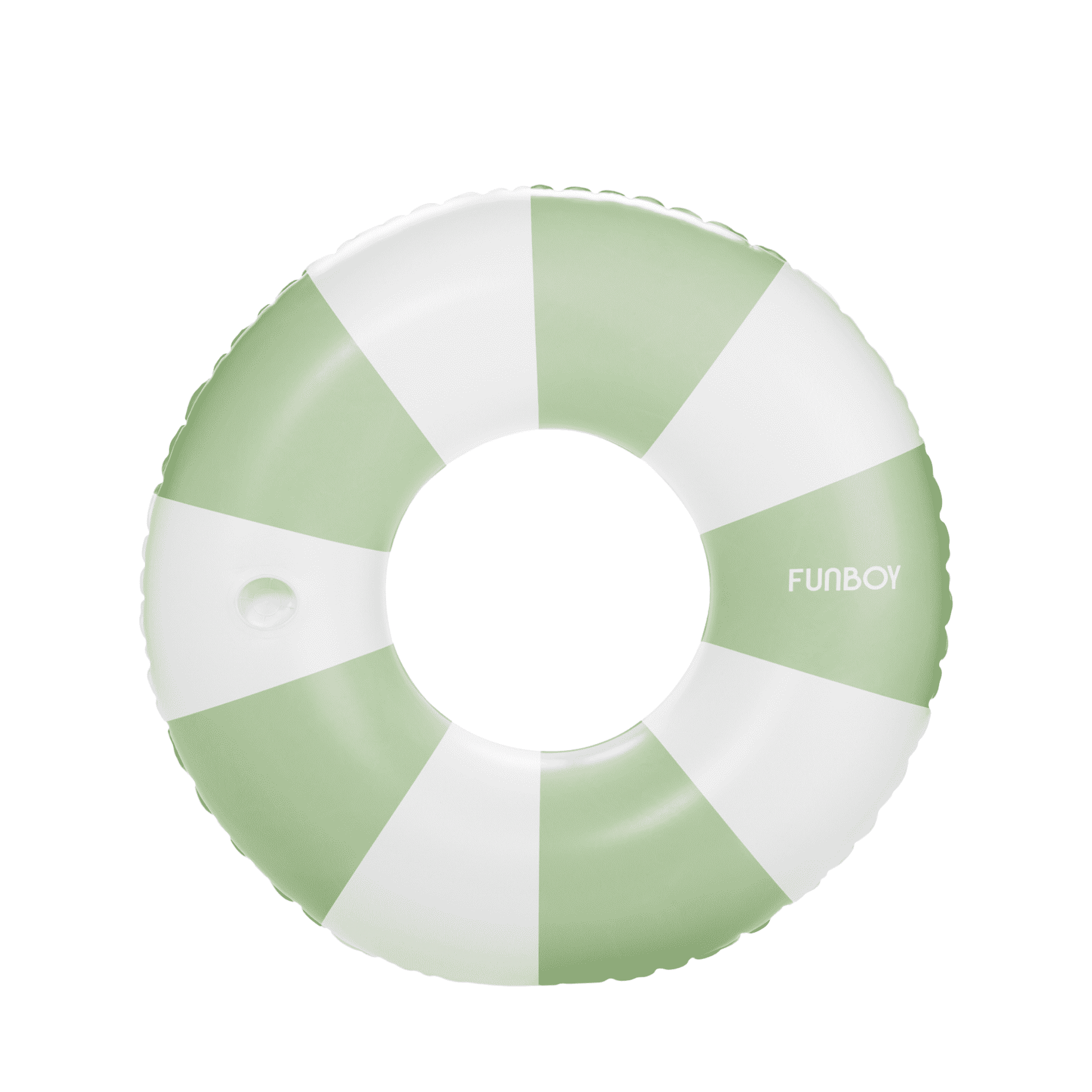 FUNBOY Large Pool Tube Float: Sage & White Stripes, 48"