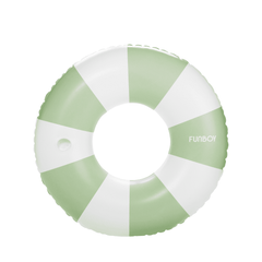 FUNBOY Large Pool Tube Float: Sage & White Stripes, 48"
