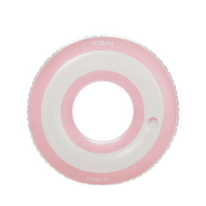 FUNBOY Pool Tube Float: Pink & White, Striped